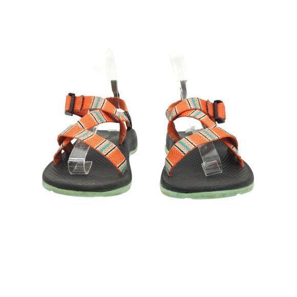 Chaco Z/1 Classic Sandals Kids Junior Size 3 Orange Blue Aztec Water Hiking - Picture 3 of 14